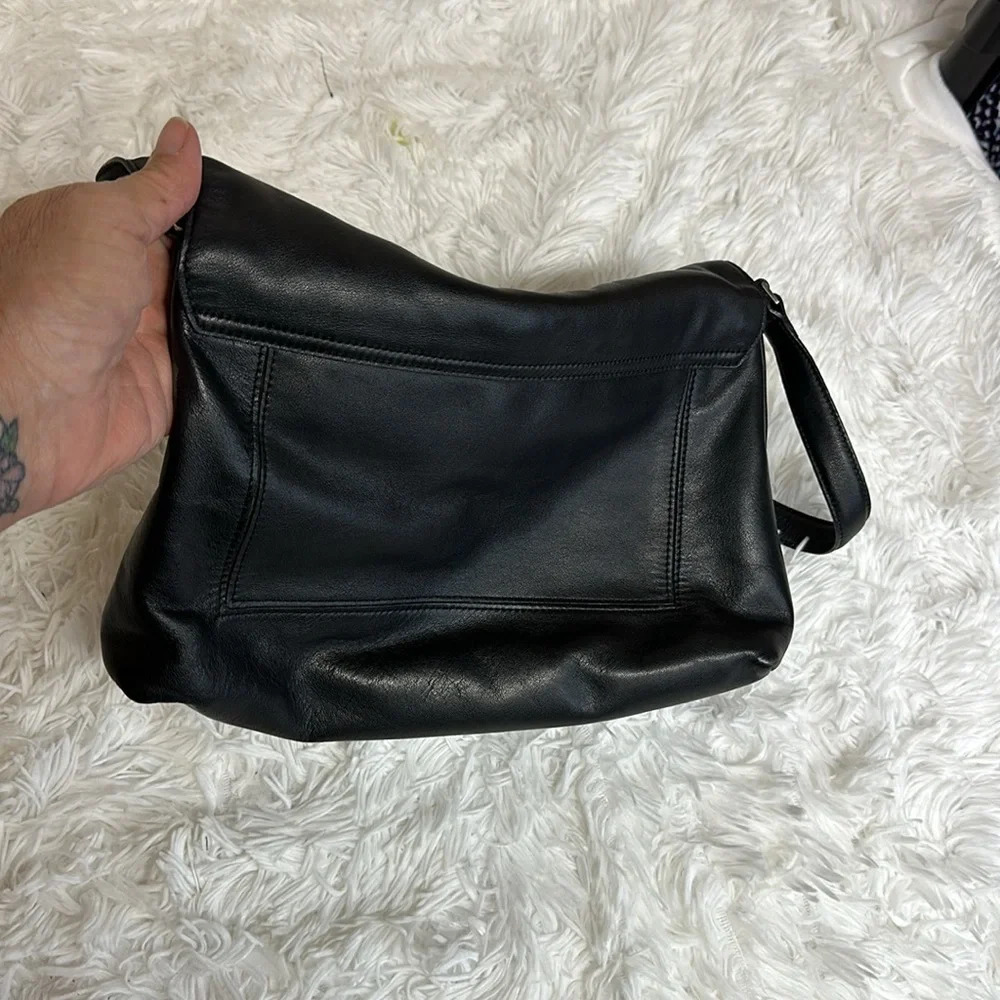 DKNY Leather Foldover Bag - Picture 5 of 7